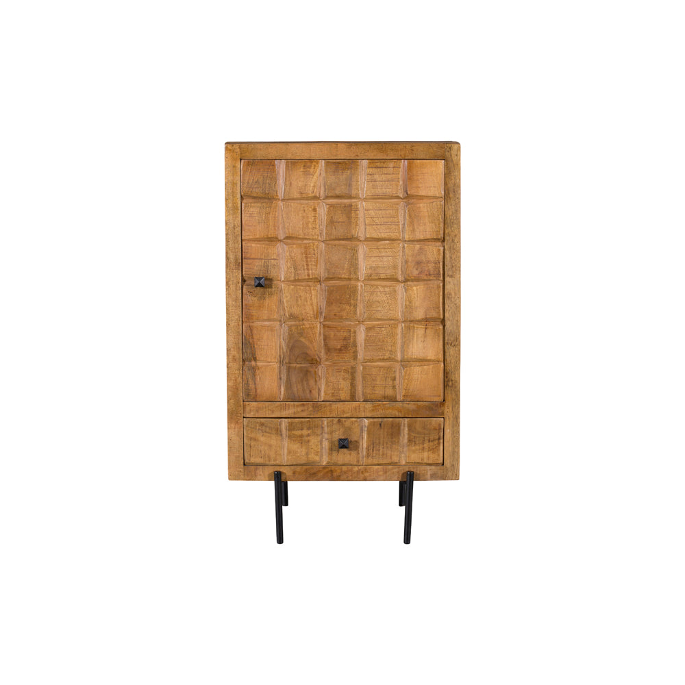 Kabinettschrank Brandy Natur Mangoholz in 2 Größen