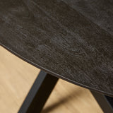 Esstisch oval Brandy Schwarz Mangoholz in 4 Größen