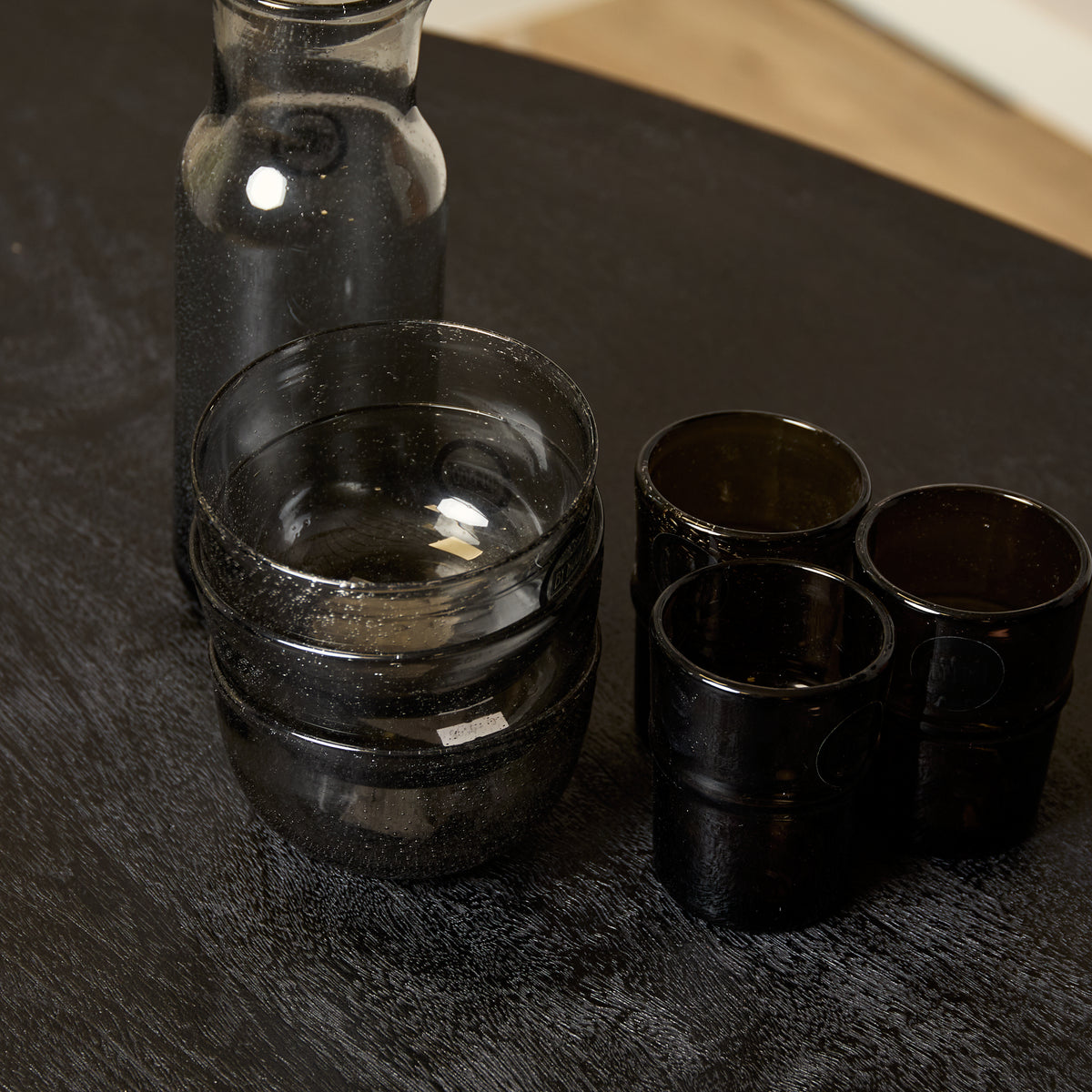 Esstisch oval Brandy Schwarz Mangoholz in 4 Größen