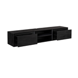Hänge-TV-Lowboard Ambiance Schwarz Mangoholz in 5 Größen