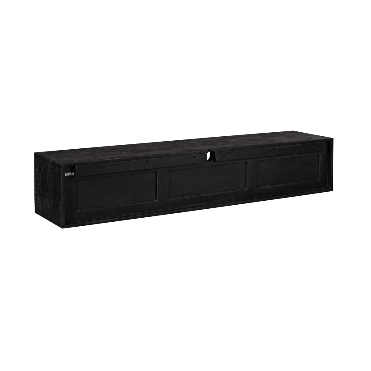 Hänge-TV-Lowboard Ambiance Schwarz Mangoholz in 5 Größen