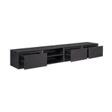 Hänge-TV-Lowboard Ambiance Schwarz Mangoholz in 5 Größen
