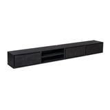 Hänge-TV-Lowboard Ambiance Schwarz Mangoholz in 5 Größen