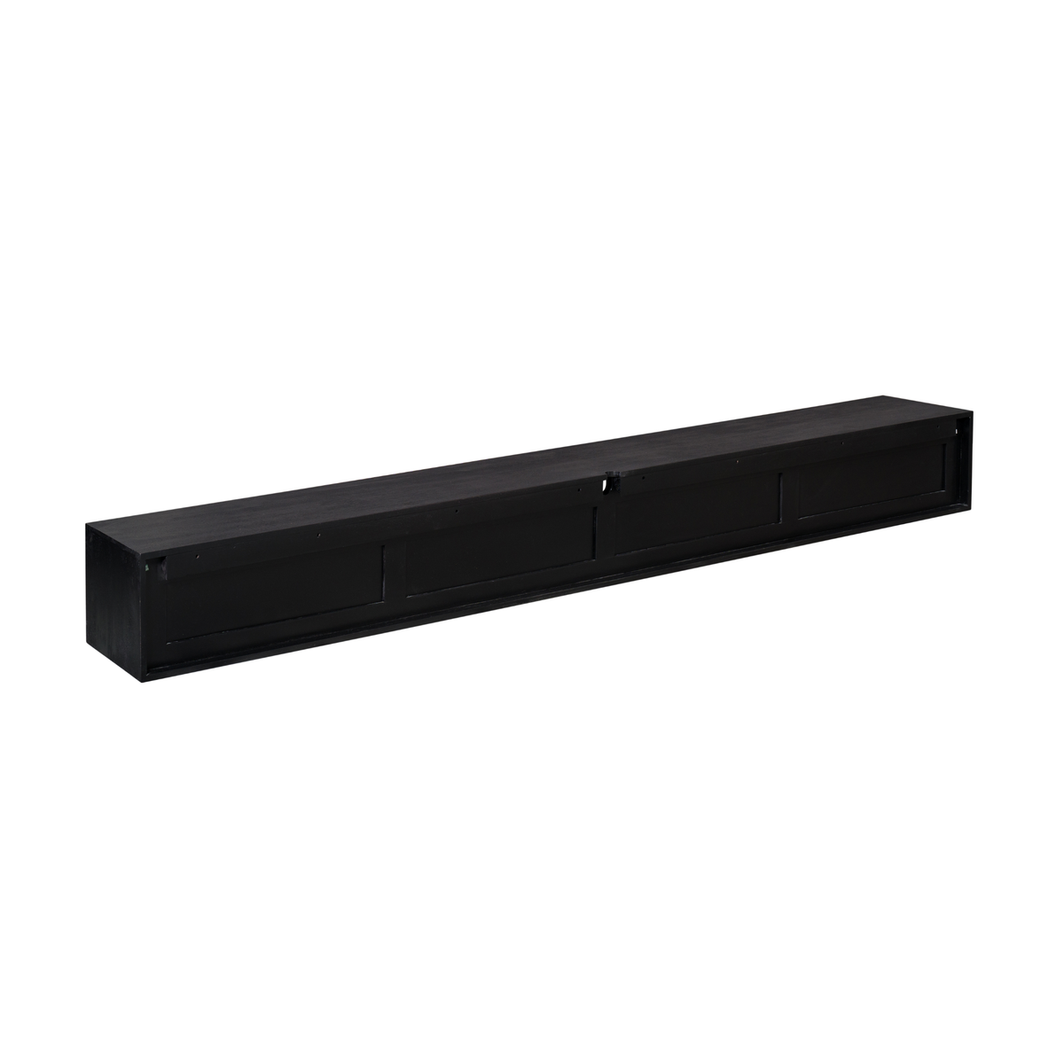 Hänge-TV-Lowboard Ambiance Schwarz Mangoholz in 5 Größen
