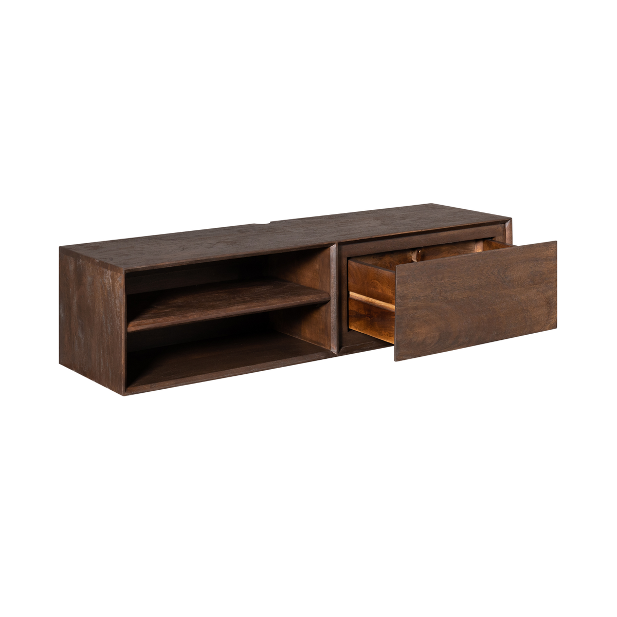 Hänge-TV-Lowboard Ambiance Braun Mangoholz in 5 Größen