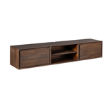 Hänge-TV-Lowboard Ambiance Braun Mangoholz in 5 Größen