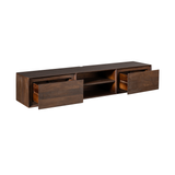 Hänge-TV-Lowboard Ambiance Braun Mangoholz in 5 Größen