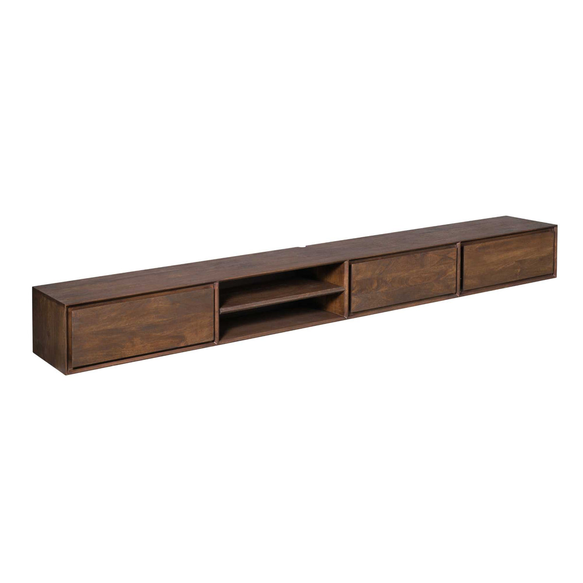 Hänge-TV-Lowboard Ambiance Braun Mangoholz in 5 Größen