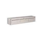 Hänge-TV-Lowboard Ambiance Taupe Mangoholz in 5 Größen