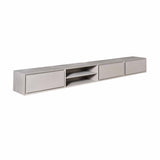 Hänge-TV-Lowboard Ambiance Taupe Mangoholz in 5 Größen