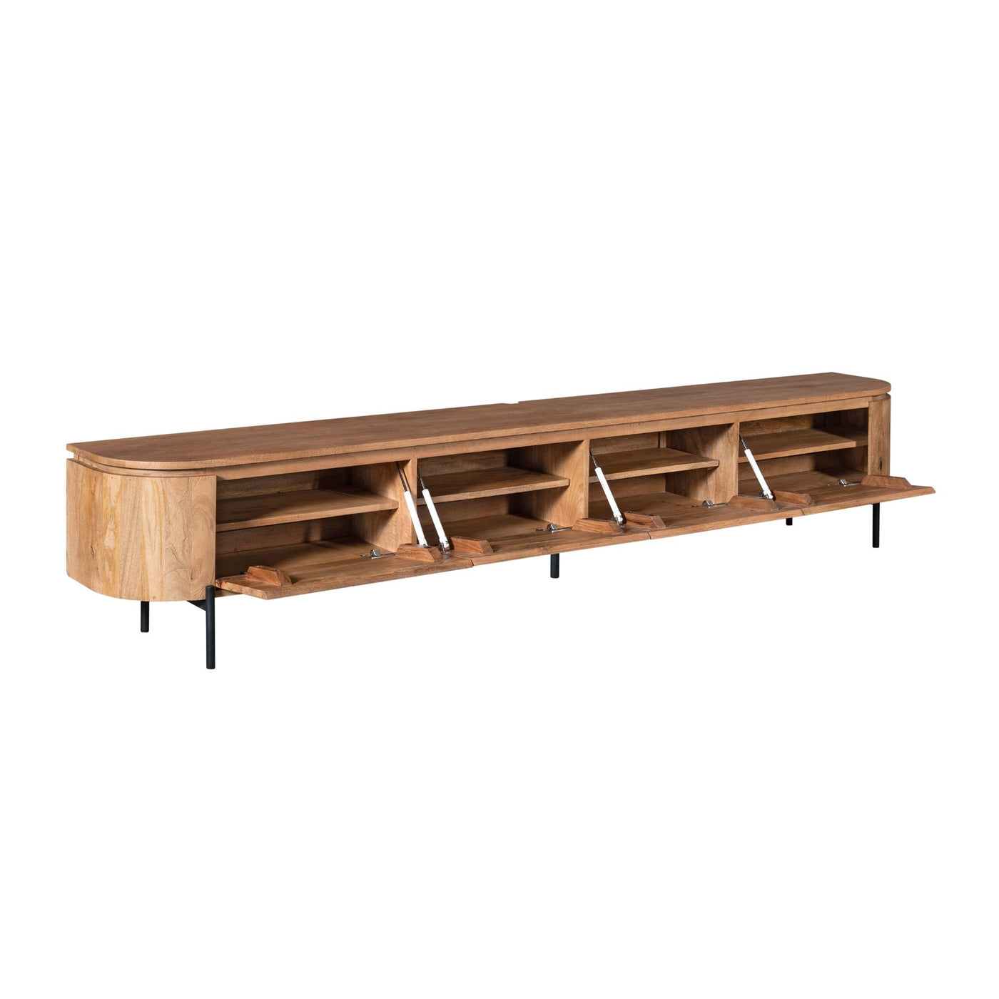 TV-Lowboard Excellent Mangoholz massiv in 4 Farben, 120 bis 280 cm