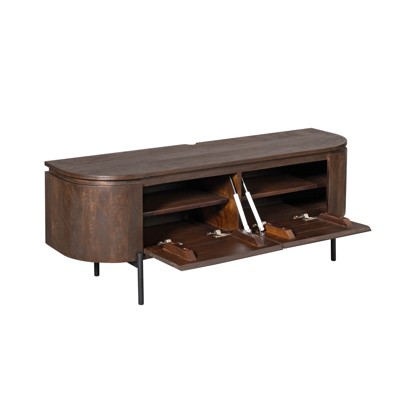 TV-Lowboard Excellent Mangoholz massiv in 4 Farben, 120 bis 280 cm