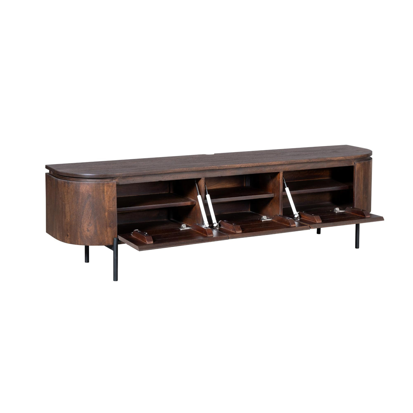 TV-Lowboard Excellent Mangoholz massiv in 4 Farben, 120 bis 280 cm