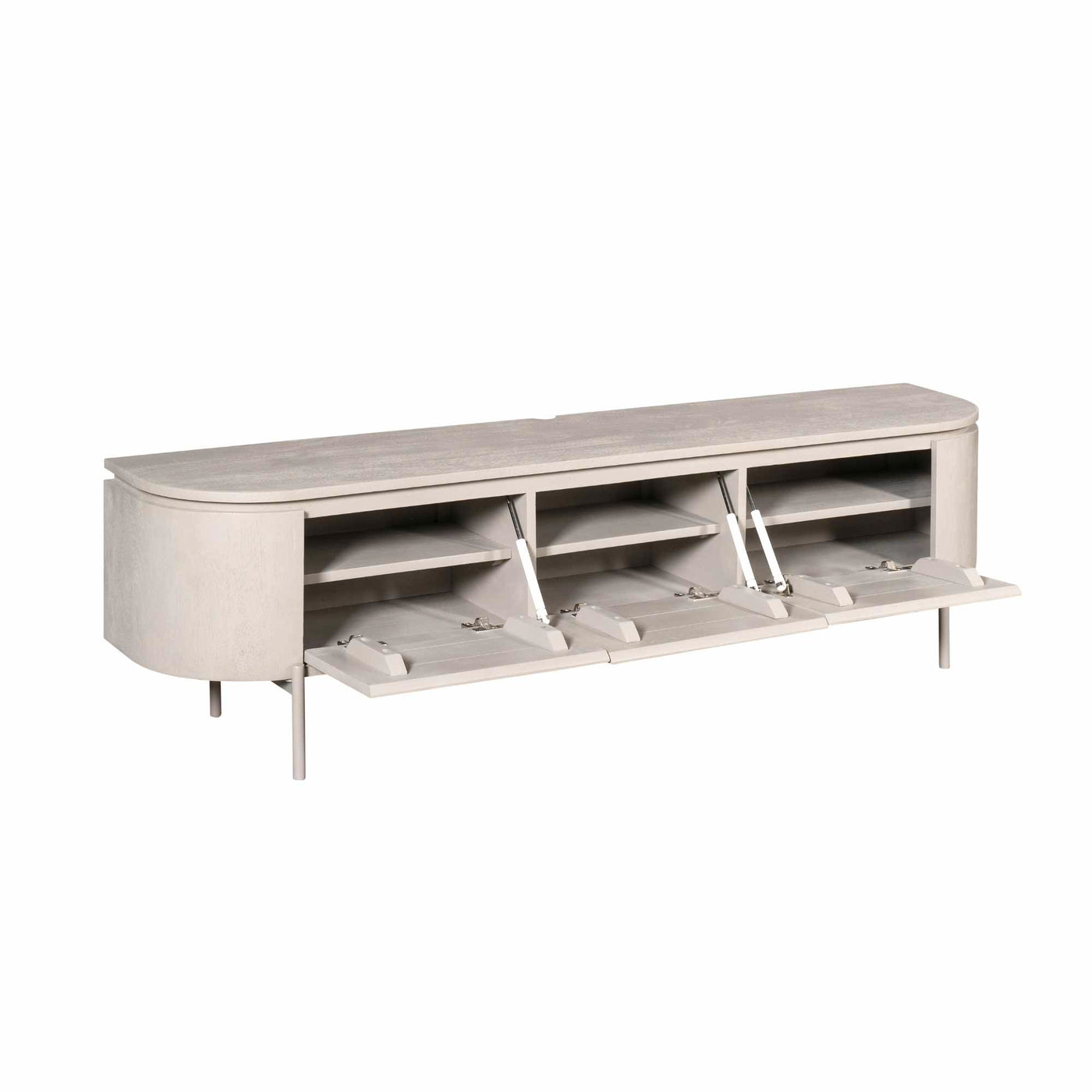 TV-Lowboard Excellent Mangoholz massiv in 4 Farben, 120 bis 280 cm