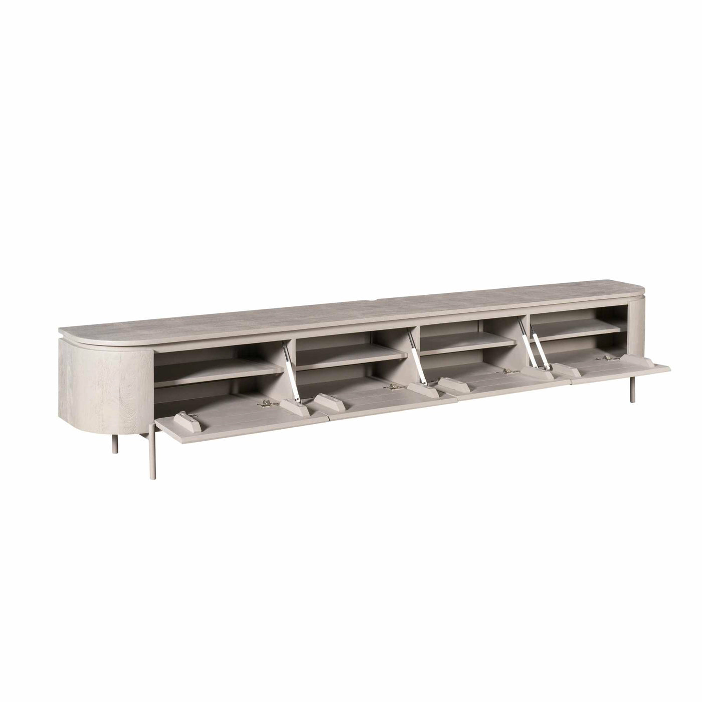 TV-Lowboard Excellent Mangoholz massiv in 4 Farben, 120 bis 280 cm