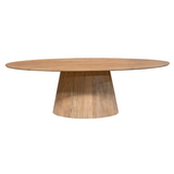 Esstisch oval Solana Natur Mangoholz in 2 Größen