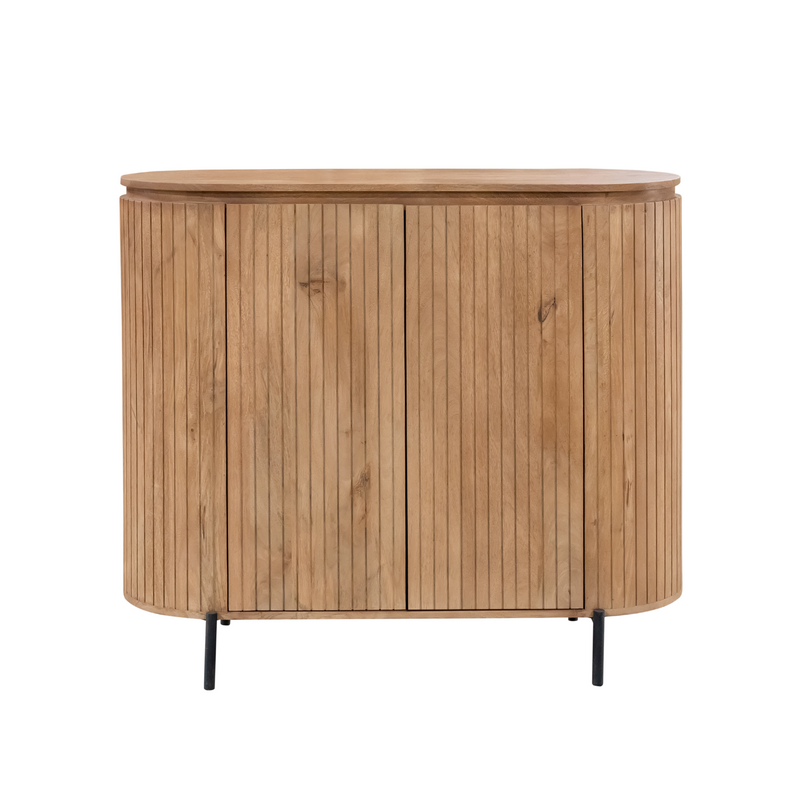 Kabinettschrank Solana Natur Mangoholz 115 cm