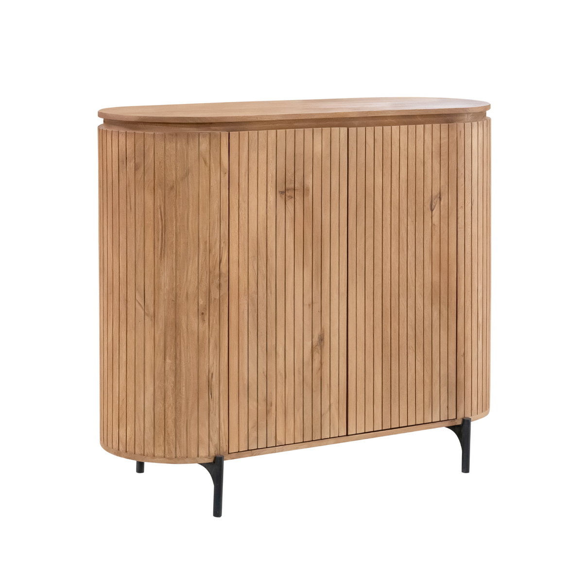 Kabinettschrank Solana Natur Mangoholz 115 cm