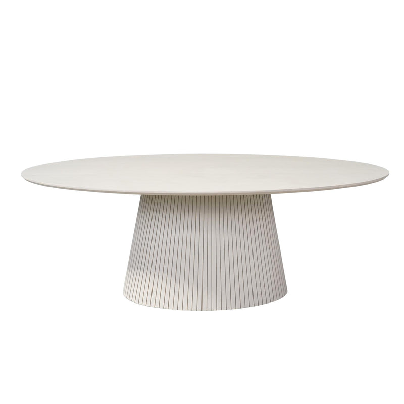Esstisch oval Solana Sand Mangoholz in 2 Größen