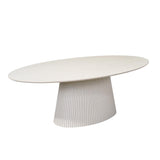 Esstisch oval Solana Sand Mangoholz in 2 Größen