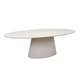Esstisch oval Solana Sand Mangoholz in 2 Größen