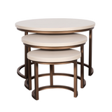 Couchtisch-Set Madison Sand Mangoholz 70 cm