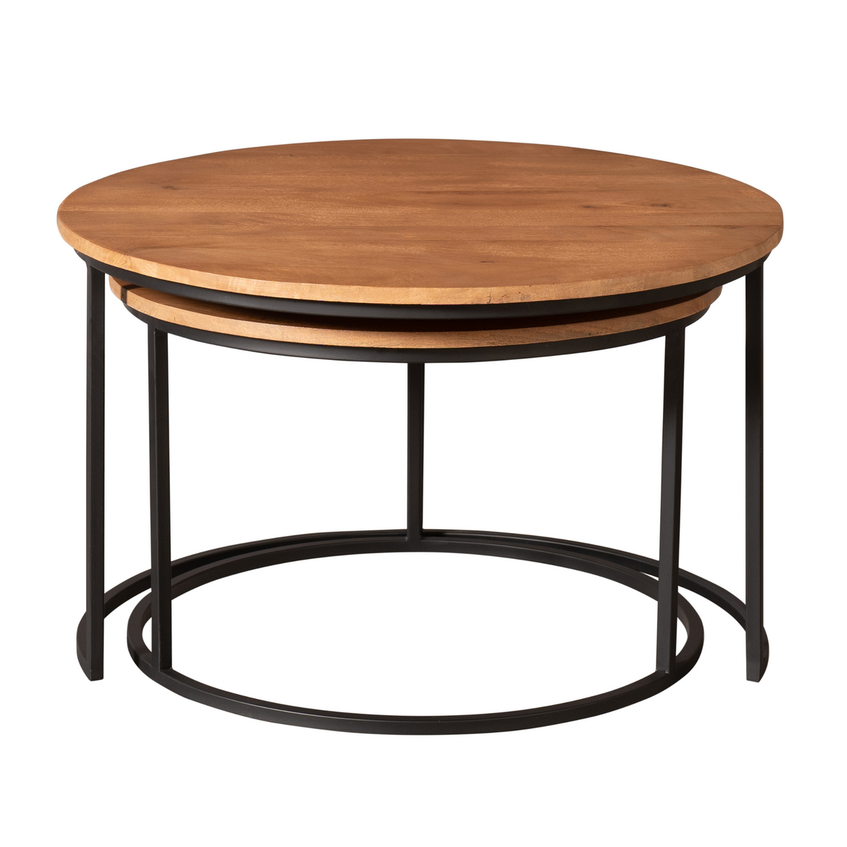 Couchtisch-Set Madison Natur Mangoholz 70 cm