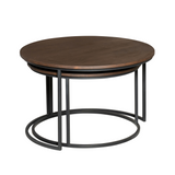 Couchtisch-Set Madison Braun Mangoholz 70 cm