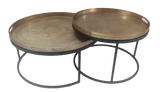 Couchtisch-Set Puck Gold Aluminium 78 cm