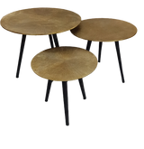 Beistelltisch Ryas Gold Aluminium 49 cm