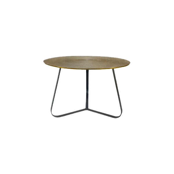 Couchtisch rund Kate Gold Aluminium 60 cm