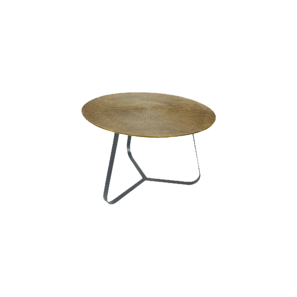 Couchtisch rund Kate Gold Aluminium 60 cm