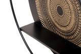 Wandregal Mae Schwarz Mangoholz 68 cm