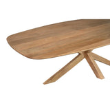 Esstisch dänisch oval Nina Natur Mangoholz in 2 Größen