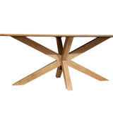 Esstisch dänisch oval Nina Natur Mangoholz in 2 Größen