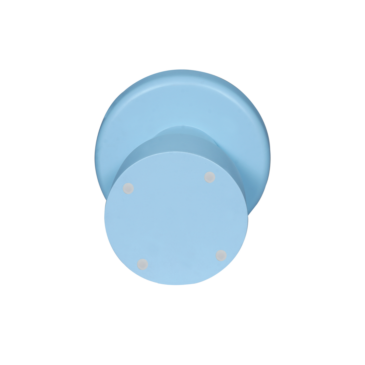 Beistelltisch Drum Blau Mangoholz 40 cm