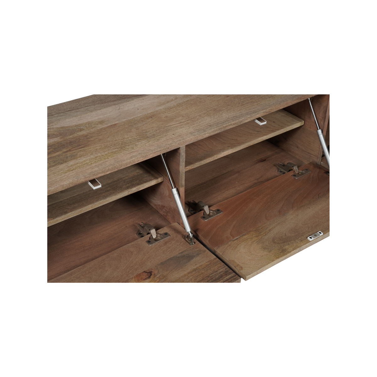Hänge-TV-Lowboard Vison Natur Mangoholz 120 cm