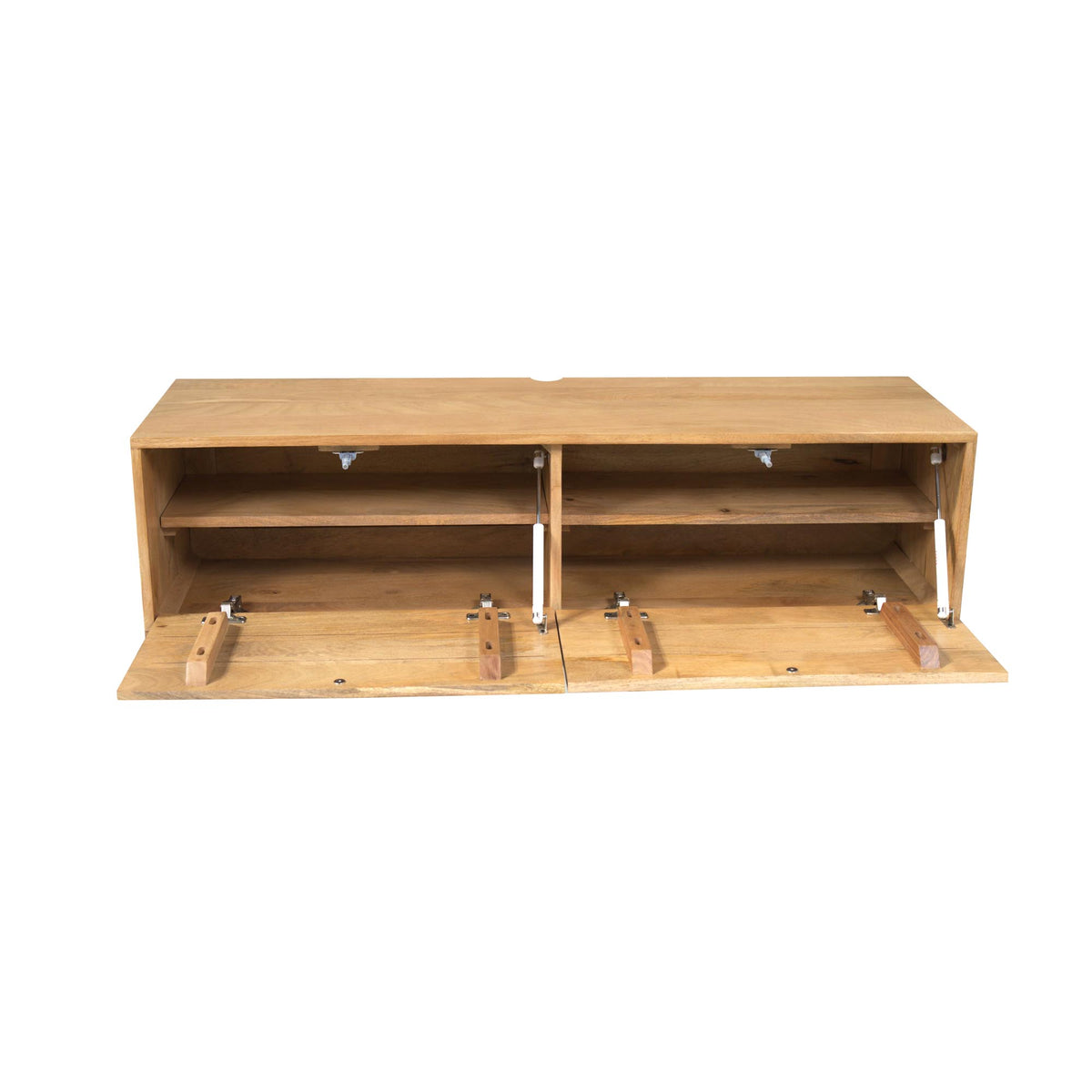 Hänge-TV-Lowboard Vision Natur Mangoholz 120 cm