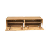 Hänge-TV-Lowboard Vision Natur Mangoholz 120 cm