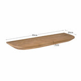 Wandregal Gusta Set mit 3 Natur Mangoholz 60 cm