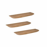 Wandregal Gusta Set mit 3 Natur Mangoholz 60 cm