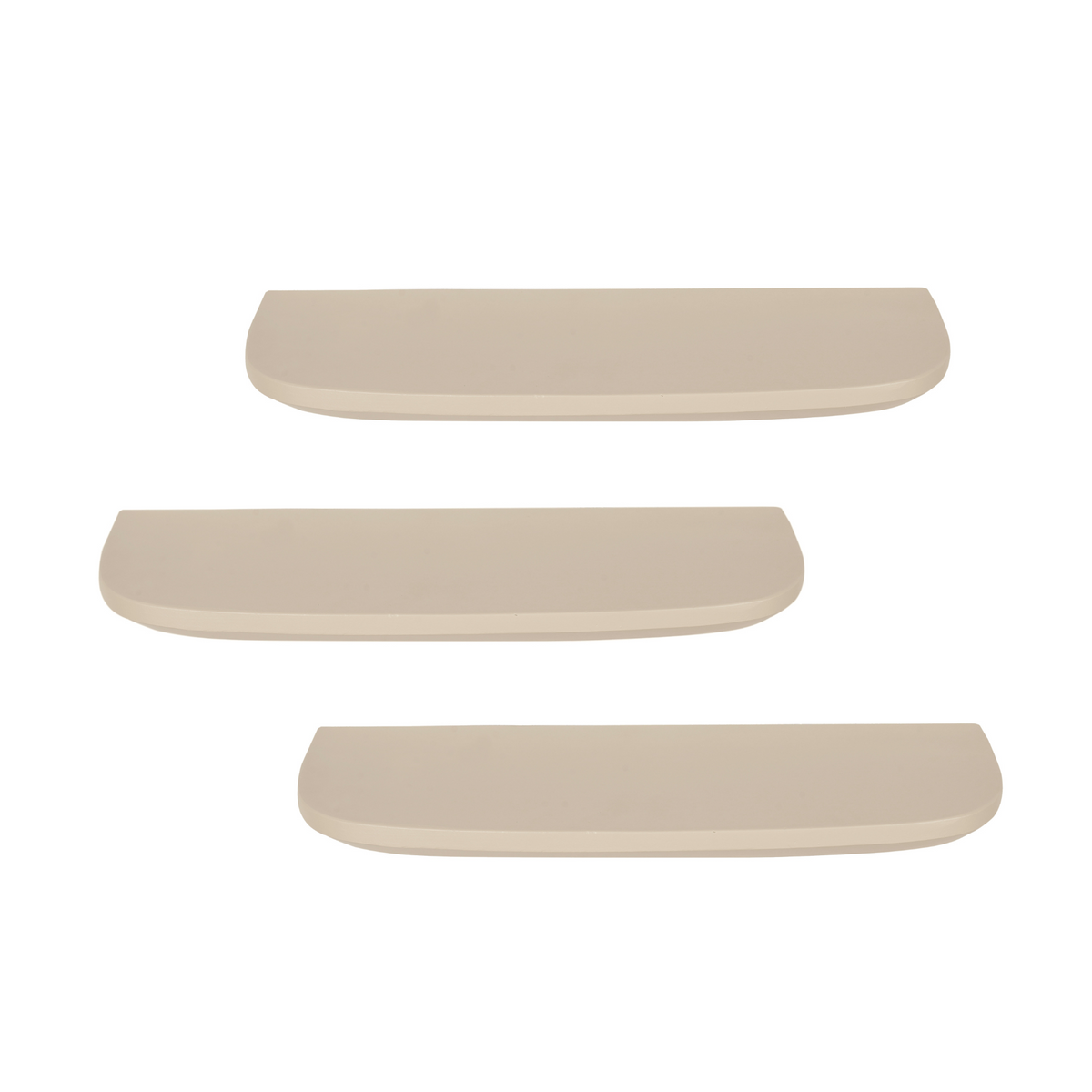 Wandregal Gusta Sand Mangoholz Set mit 3
