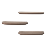 Wandregal Gusta Braun Mangoholz Set mit 3