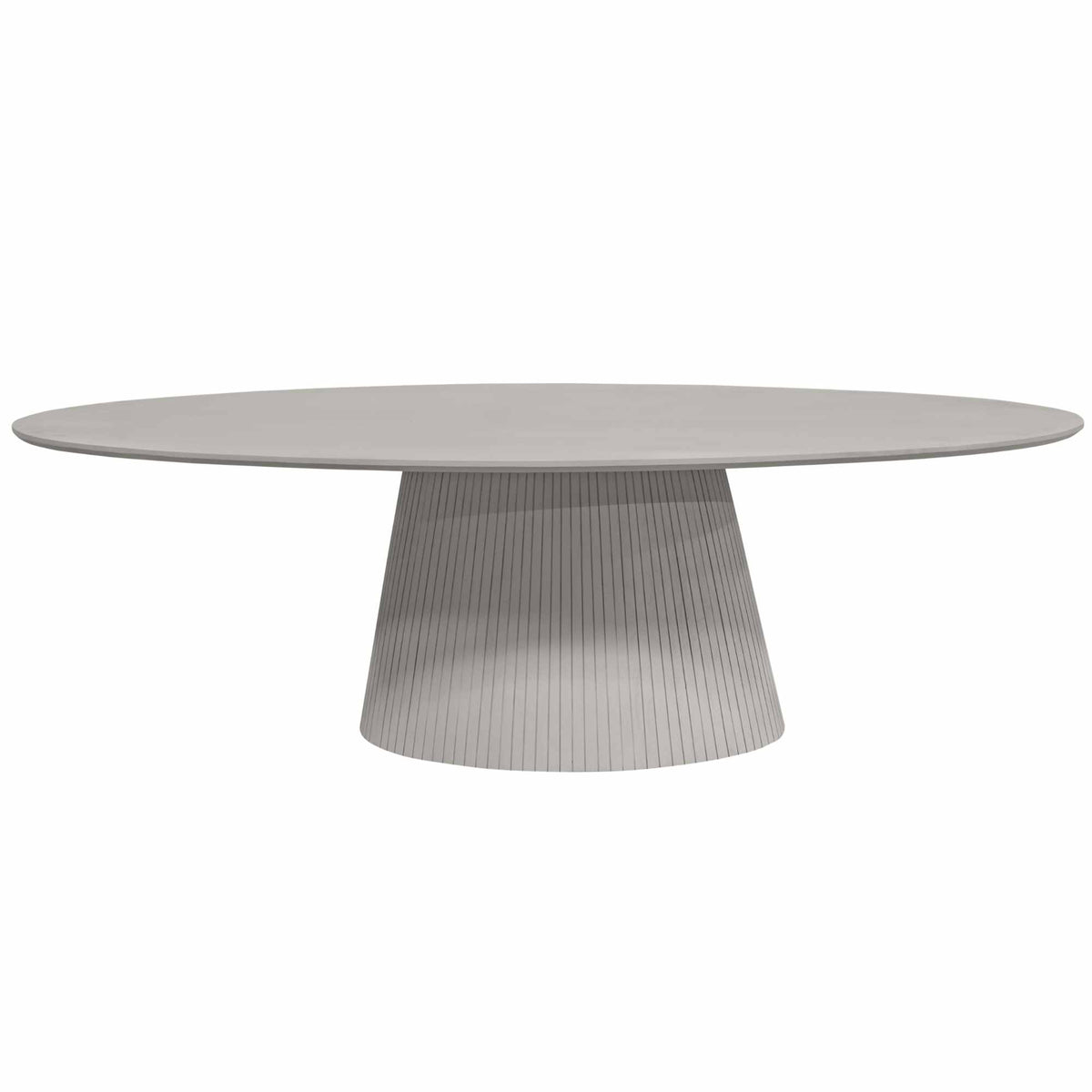 Esstisch oval Solana Taupe Mangoholz in 2 Größen