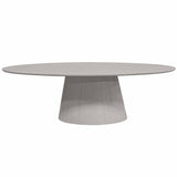 Esstisch oval Solana Taupe Mangoholz in 2 Größen