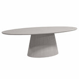 Esstisch oval Solana Taupe Mangoholz in 2 Größen