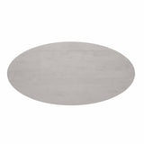 Esstisch oval Solana Taupe Mangoholz in 2 Größen