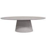 Esstisch oval Solana Taupe Mangoholz in 2 Größen