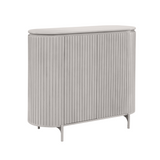 Kabinettschrank Solana Taupe Mangoholz 115 cm