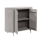 Kabinettschrank Solana Taupe Mangoholz 115 cm